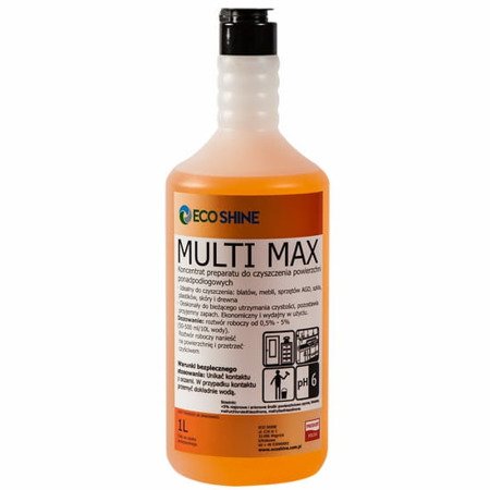 ECO SHINE MULTI MAX 1L uniwersalny płyn czyszczący koncentrat